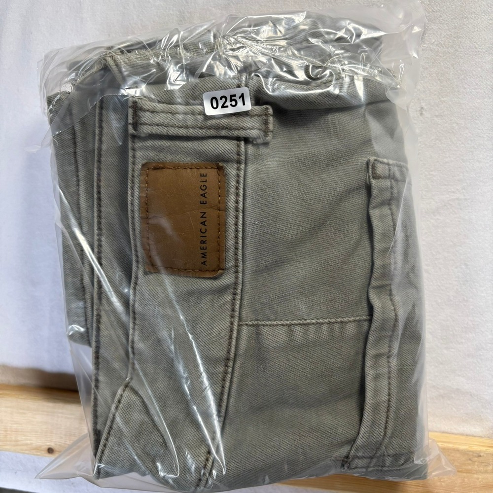 American Eagle Cargo Jeggings Womens 12 32x28 Green Next Level Stretch Hi Rise - Picture 10 of 10